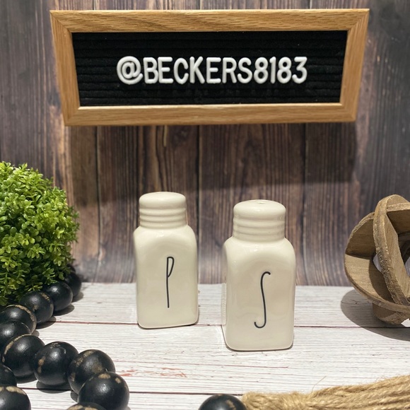 RAE DUNN | “BUTTER” SALT”PEPPER” Set - Picture 4 of 6